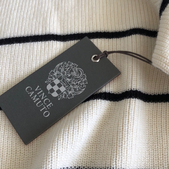 ASYMMETRICAL STRIPED PULLOVER SWEATER - NEW - Picture 8 of 8